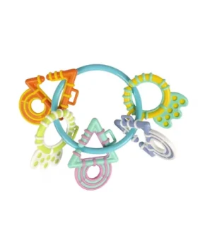 Playgro - Hryzátko s tvarmi pastelové / od 3 mesiacov (4088593)