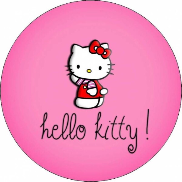 Jedlý papier Hello Kitty mávajúci 19,5 cm - Pictu Hap - Pictu Hap