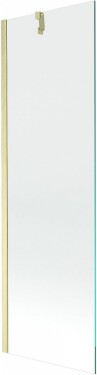 MEXEN/S - Next vaňová zástena FIX 60 x 150, transparent, zlatá kartáčovaná 895-060-000-00-00-55