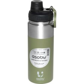 Asobu Alpine Flask Bottle Green 0.53 L / termofľaša / chladný až 24 hodín / horúci až 12 hodín (TMF6 GREEN)