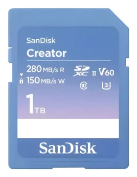SanDisk Creator SDXC 1TB / Pamäťová karta SD / UHS-II U3 / V60 / Class 10 (SDSDXEP-1T00-GNCIS)