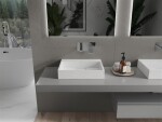 MEXEN - Ava umývadlo na dosku liaty mramor B/O 50 x 38, biela 23015000