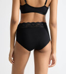 Sloggi Romance - midi nohavičky z bavlny Supima® s čipkou Sloggi BLACK 38