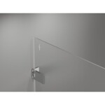 MEXEN/S - Lunar-F L sprchovací kút skladacie dvere pravá 85 x 80, transparent, chróm 836L-085-080-01-00-P