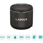 Lamax Sphere2 Mini čierna / bluetooth reproduktor / 5W / 400 mAh / Bluetooth 5.1 / nabíjanie USB-C (LXWSMSPR2MCBA)