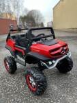Mamido Detské elektrické autíčko Buggy Mercedes-Benz Unimog 4x4 červené
