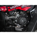 Mamido Detská benzínová štvorkolka RamiGO MONSTER 200CC čierno-červená