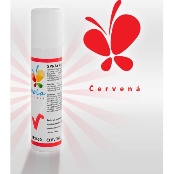 Farba na sprej pastelová na čokoládu (červená) 100 ml - Ambrosio - Vola colori - Vola colori