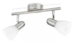 Philips Burlap matný nikel / Bodové svietidlo / 2x E14 / 40W / bez zdroja / IP20 (SKL000222503)