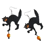 Rappa Náušnice mačky čarodejnice/Halloween