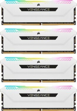 Corsair Vengeance RGB PRO SL White 64GB (4x16GB) 3200 MHz / DDR4 / PC4-25600 / CL16-20-20-38 / 1.35V / XMP2.0 (CMH64GX4M4E3200C16W)