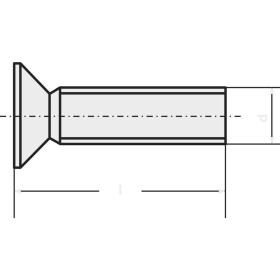 TOOLCRAFT M4*10 D965-4.8-A2K 194640 zápustné skrutky M4 10 mm krížová dražka Philips DIN 965 ocel pozinkované 100 ks; 194640