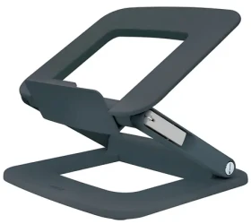 Leitz Ergo tmavo šedá / Stojan na notebook / 80% recyklovaný plast / Nastaviteľný uhol sklonu / 13-15" (64240089)