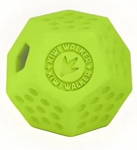 Kiwi Walker DODECABALL MINI zelená / Gumová hračka pre psov / s otvorom na maškrty / 7 cm (RUB-852)