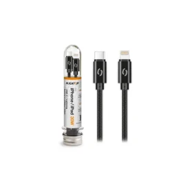 Aligator Dátový kábel TUBA 30W / USB-C/Lightning čierny (DAKT012)