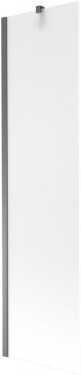 MEXEN/S - Next vaňová zástena FIX 50 x 150, dekor, grafit metal 895-050-000-00-30-95