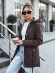 Dámska bunda parka s odnímateľnou kapucňou hnedá FashionStreet TY5392 S