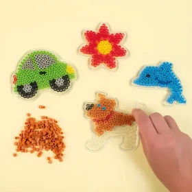 PLAYBOX Podložky pre zažehľovacie korálky delfín, auto, pes, kvetina
