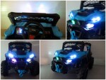 Mamido Elektrické autíčko Buggy X9 s modrým dizajnom a sedačkou z eko-kože