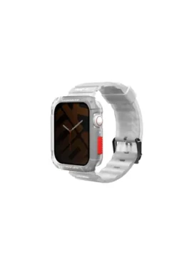 SKINARMA SHOKKU silikónový remienok pre Apple Watch 42/44/45 mm púzdro pre Apple Watch 44/45 mm biela (8886461241822)