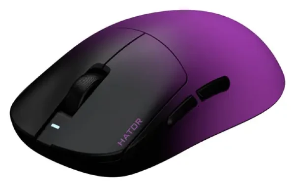 Hator Quasar 3 Ultima 8K fialová / Herná bezdrôtová myš / optická / 30000 DPI / 2.4GHz / Bluetooth / USB-C (HTM760)