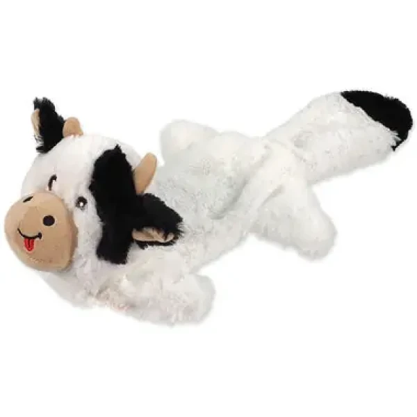 Dog Fantasy Hračka - Recycled Toy krava pískacia s vreckom na maškrty 50 cm (454-13313)