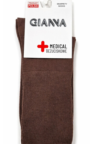 BEZTLAKOVÉ PONOŽKY G017 TMAVĚ BÉŽOVÁ 39-42