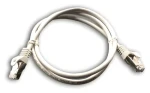 DATACOM Patch kabel S/FTP CAT6A 1m šedý / Patch kabel / CAT6A / RJ45 / LSZH (1691)
