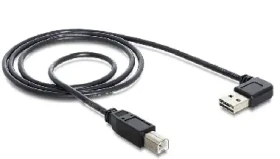 Delock kábel EASY USB 2.0 A samec / pravouhlý gt; USB 2.0 B samec / 2 m (83375)