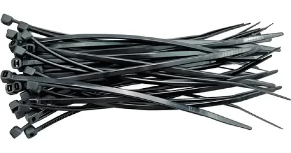 Vorel Sťahovacie pásky 430x4,8 mm čierne / Sťahovacia páska / Nylon / UV odolná / 100 ks (TO-73897)