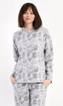 Dámske dlhé pyžamo Sofia šedá L