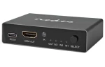 Nedis VSWI3493AT HDMI prepínač 3 vstupy na 1 výstup / 8K @ 60Hz / 45 Gbps / HDCP 2.3 / hliník (VSWI3493AT)