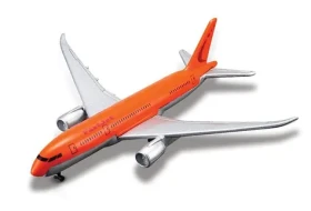Maisto - Fresh Metal Tailwinds - lietadlá, Boeing 787-8 Dreamliner, oranžovo-strieborná, blister