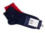 Ponožky Tommy Hilfiger 2Pack 342025001 Red/Navy Blue