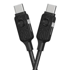 ER Datablocker kábel USB-C/USB-C / Kábel / PD 100W / Blokácia prenosu dát / Čierna (ERPW2CDB-BK)