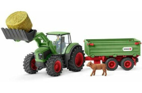 Schleich Farm WORLD 42379 Traktor s vlekom