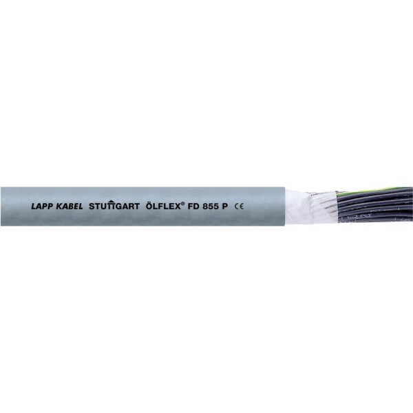 LAPP 27535/500 vedenie ťažnej reťaze ÖLFLEX® FD 855 P 12 G 0.5 mm² sivá 500 m; 27535/500