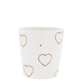 Bastion Collections Keramický latte hrnček Hearts Allround 240 ml