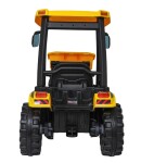 Mamido Detský elektrický traktor MEGA D68 24V s prívesom žltý