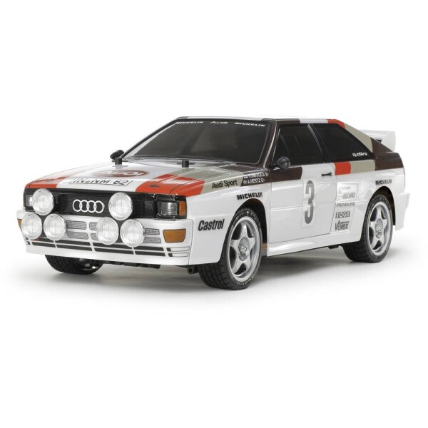 Tamiya TT-02 Audi Quattro Rally komutátorový 1:10 RC model auta elektrický cestný model 4WD (4x4) BS; 58667