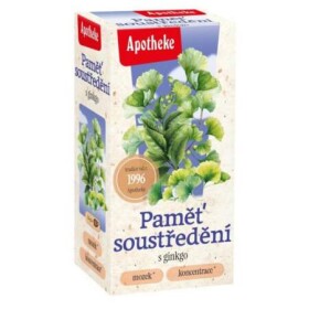 APOTHEKE Pamäť a sústredenie s ginkgo bylinná zmes 20 x 1,5 g