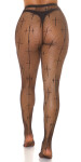 Dámske sieťované pančuchy "Cross" R39128 čierne - In-StyleFashion one size