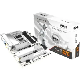 Sapphire PURE X870 WIFI 7 White / X870 / 4X DDR5 / PCIex16 / 1x 5GLAN / Wi-Fi 7 / ATX (52122-02-40G)