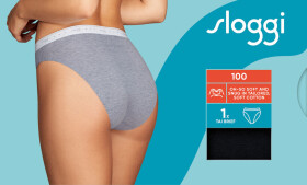 Dámske nohavičky 24/7 100 Tai - BLACK - black 0004 - SLOGGI BLACK 38