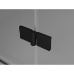 MEXEN/S - Mist-F sprchovací kút skladacie dvere ľavá 100 x 95, čierna okraj, čierna 8A6T-100-095-70-70-L