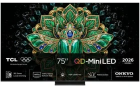 75" TCL 75MQLED75L čierna / Televízia / 4K UHD / QD-Mini LED / 144Hz / Google TV / DVB-T2/C/S2 / 40W repro (75MQLED75L)
