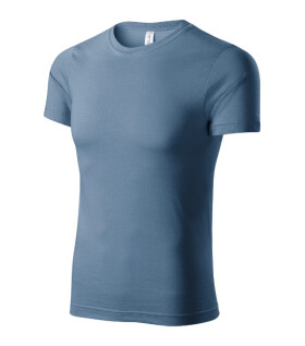Maľované tričko unisex denim XS