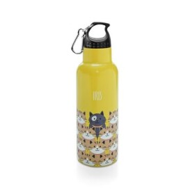 Iris Barcelona Detská nerezová termofľaša Friends 500 ml žltá (9982-IA)