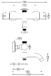 MEXEN/S - Tord sprchový stĺp vrátane sprchovej termostatickej batérie Kai, chróm 77900200-00