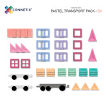 Connetix Connetix Tiles - Magnetická Stavebnica Pastelové Vozidlá 50 ks